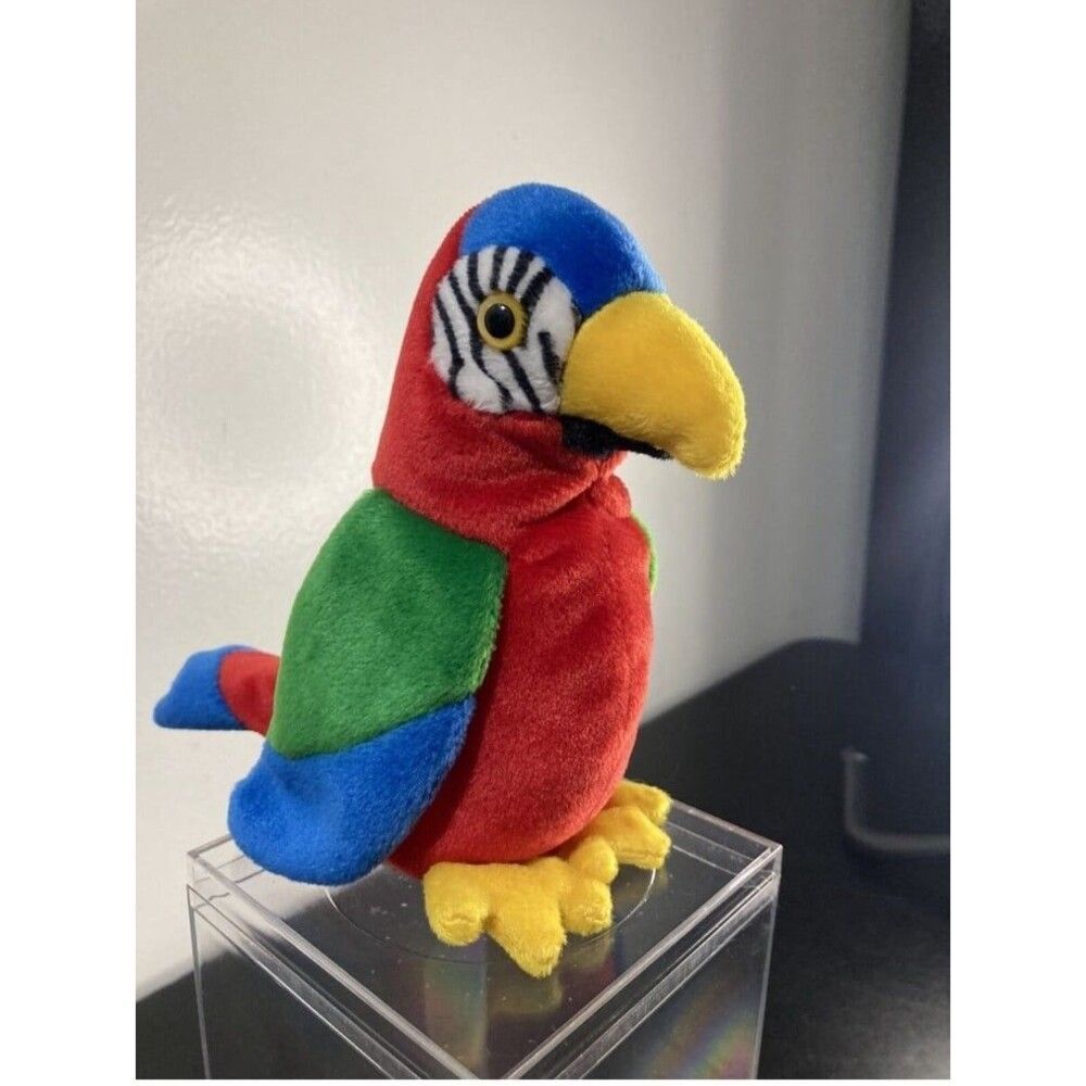 BEANIE BABIES JABBER THE PARROT BORN OCTOBER 10 1997 KIDSCORE Y2K FAMILY FUN NWT